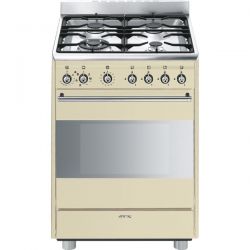 Smeg 60cm Gas/Electric Cream Cooker - SSA60MP9