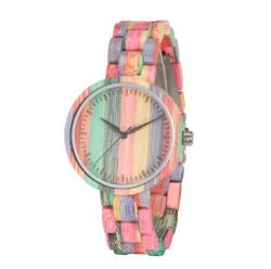 COLOURFUL BAMBOO WATCH FOR LADIES - Women Watches in South Africa