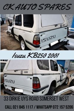 Isuzu KB250 Single Cab LWB 2x4 2001 stripping for spares. 