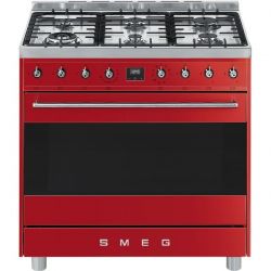 Smeg 90cm Red Symphony Cooker Multifunction Oven - C9MARSSA9