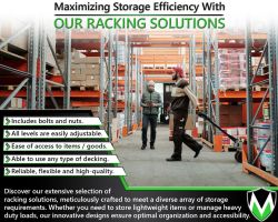Maximizing storage efficiency with our Racking Solutions.