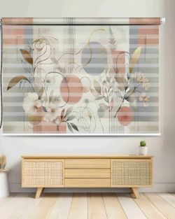 Traditional Art Radha Krishna Dance Roller Blind – Premium Decorative Windo