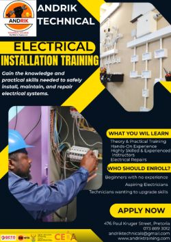 Electrical Installation Training Course @Andrik Technical in Pretoria 